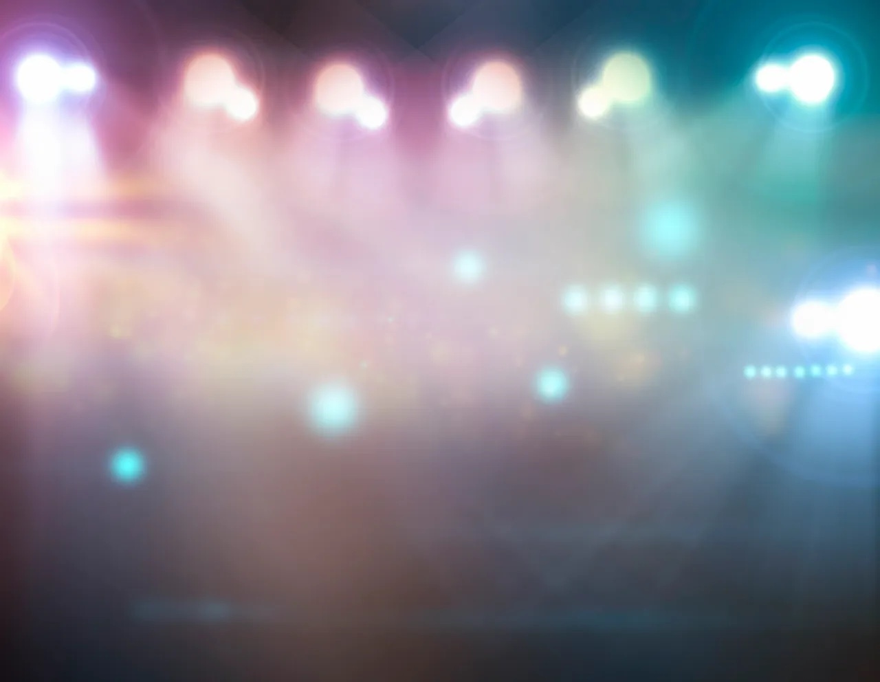 Stage lights bokeh