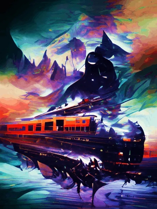Train art
